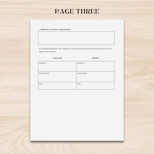 Rental Agreement Template | Editable Lease Contract for Landlords | Printable Residential House Rental Forms | Google Docs, Word & PDF image 6
