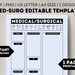 Fillable Medical Surgical Template for Nursing Student, Printable Med ...