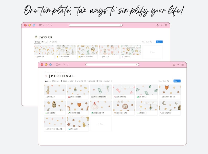 All in One Notion Template, Editable Notion Template, Notion Student ...