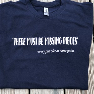 Jigsaw puzzle missing pieces t-shirt