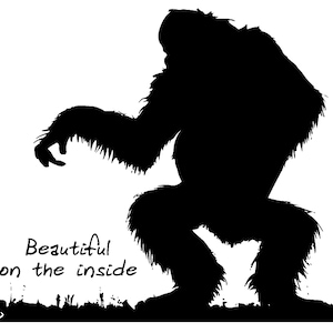 Archivo digital SVG / Orangután Sasquatch Squatch / Hermoso en el interior