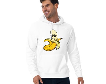 Unisex eco raglan hoodie with banana