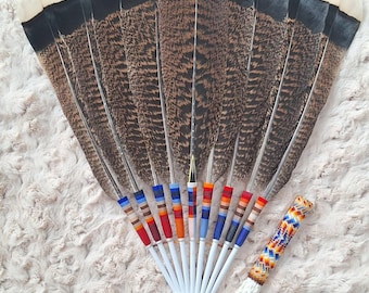 Truthahn Fächer, Gebetsfächer, Pow Wow Fächer, Dekoration, Peyote Fächer, NAC Fächer, Spirit Helfer, Smudge Fächer, Mondtanz Fächer,