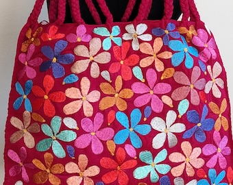 Bestickte Schultertasche: Boho Minimalist Geldbörse