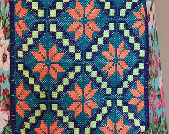 Huichol Morrale Bag: Indigenous Sacred Geometry Satchel, Morrale, Unisex Traditional Bag