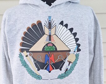 Unisex Peyote Hoodie, Native American Church Hoodies, NAC Shirts, NAC Hoodies, Waterbird Shirt, Teepee Shirt