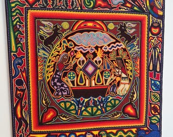 Huichol Art Garnarbeit.