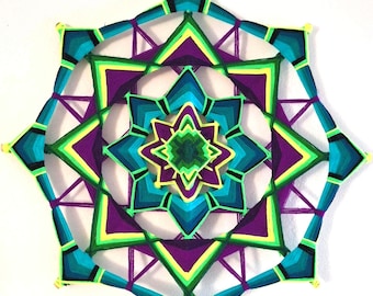 Handgemachtes Mandala Wandbild: Heilige Geometrie, Meditation Decor