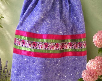 Ribbon Skirt, Ceremonial Skirt, Floral Skirt, Child Size Ribbon Skirt, Girls Ribbon Skirt