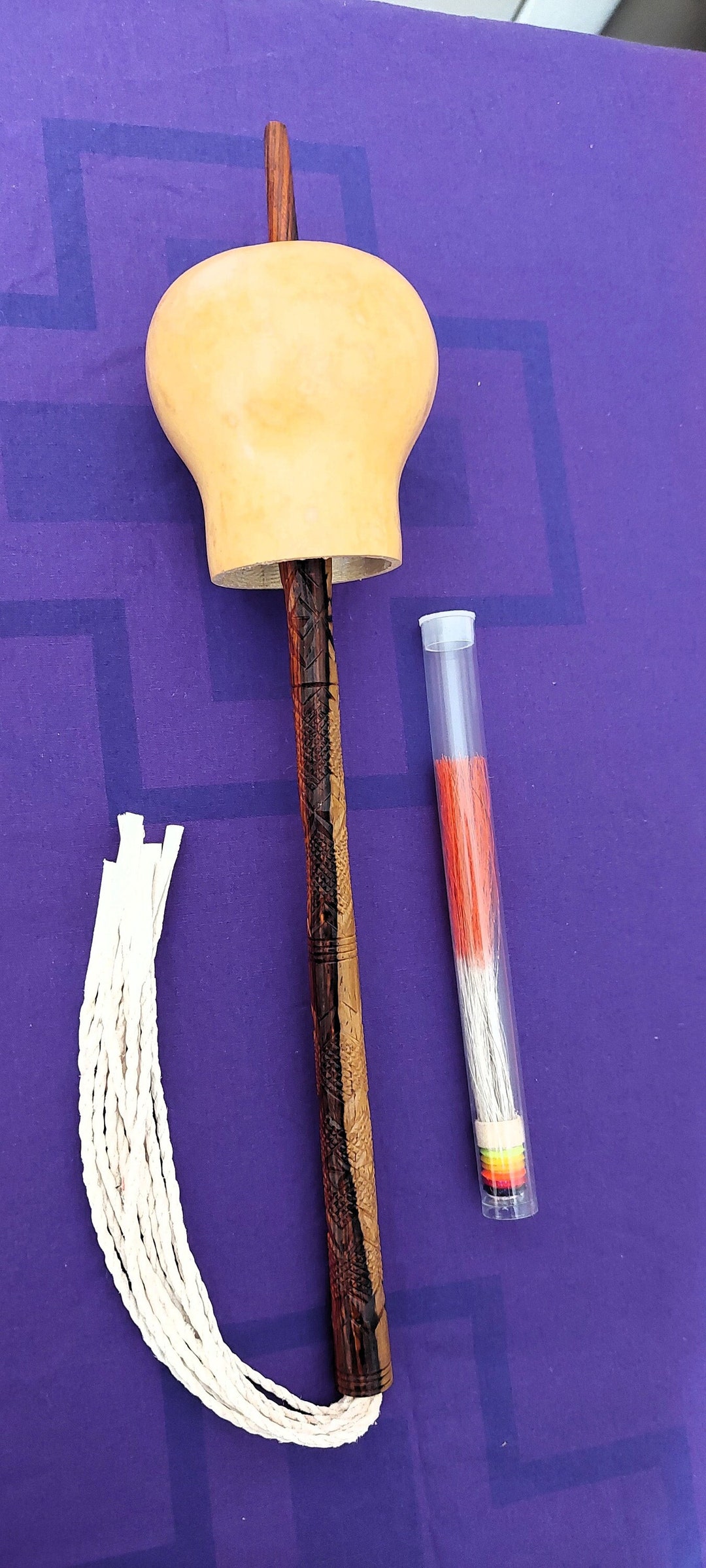 Peyote Gourd, NAC Rattle, Ceremonial Gourd, Native American Church Gourd, Hand Carved Gourd. Etsy