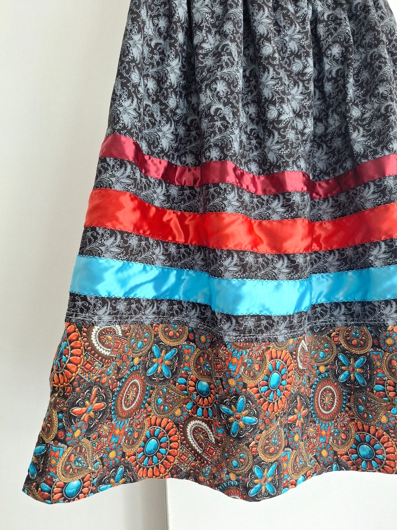 Girls Ribbon Skirt: Youth Pow Wow Ceremony Skirt - Size 8-12 - Etsy