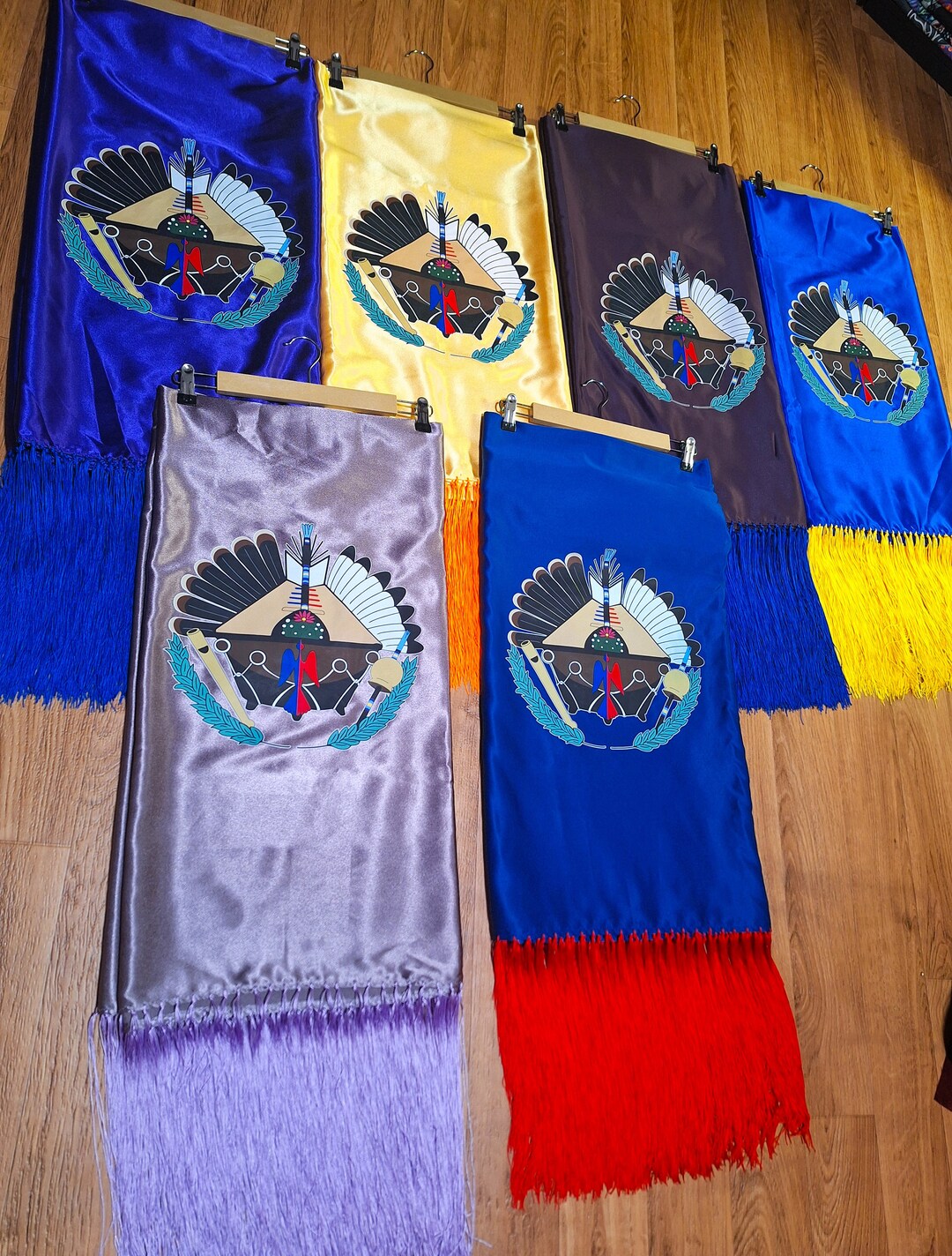 NAC Prayer Shawl Satin With Fringe Waterbird & Instrument Print - Etsy