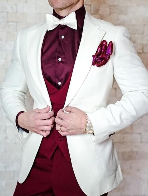 White coat cheap pant suit