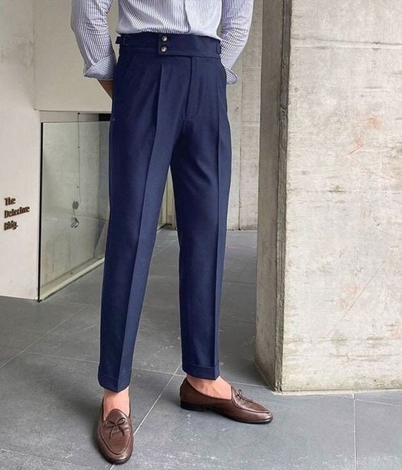 Buy Navy Blue Formal Pants In India At Best Prices Online | Tata CLiQ-atpcosmetics.com.vn