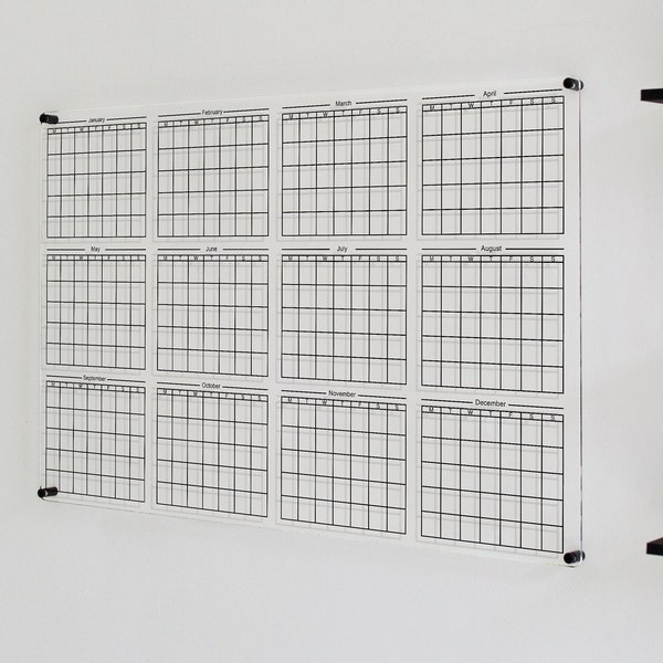 Yearly Wall Planner Etsy Australia