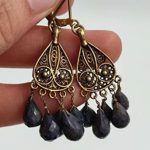 925 Sterling Silber Ohrringe. osmanische Ohrringe, baumelnde Ohrringe, Vintage Ohrringe, lange Ohrringe, handgemachtes Silber, Hürremohrringe.