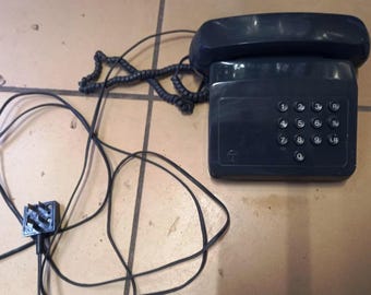 Retro-Vintage-Festnetztelefon mit Drucktasten
