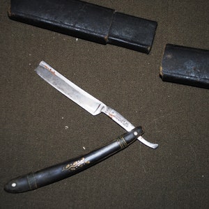 Vintage antique straight razor Solingen