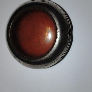 Vintage Metal Pocket Watch Case  21-1-2, Old Pocket Watch Box, Empty Antique Pocket Watch Case