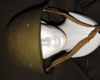 Steel helmet of a Russian soldier