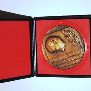 Marx Engels Lenin Tischmedaille für die Propaganda des Marxismus Leninismus Bronze