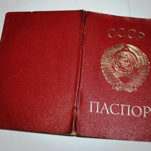 OUD paspoort van het land van de USSR