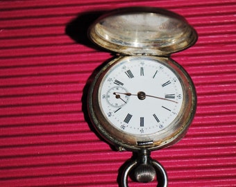 Reloj de bolsillo plata 84- remontoir 10 rubis monarca 3533