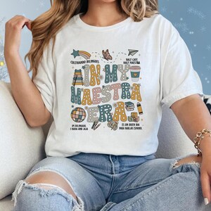 In My Maestra Era Tshirt, Spanish Teacher Tee, Bilingual Teacher Shirt, Latina Teacher Gift, Teacher Appreciation T-Shirt, Maestra Gift