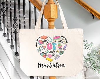 OT Gift, OT Tote Bag, Motivation Tote Bag, Mental Health Matter, Personalized Occupational Therapy Tote Bag, Canvas Tote Bag, Large Tote Bag