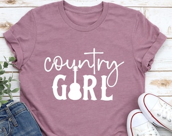 Country Girl Tshirt, Cowgirl Shirt, Western Shirt, Country Music Tee, Country Concert Tee, Gift For Her, Cowgirl Gift, Souther Tshirt