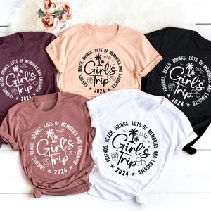 Girls Trip 2025 Shirts, Friends Shirt, Beach Shirt, Girls Drink Shirt,Cruise Shirt, Girls Weekend Shirt, Girls Memories Tee, Summer Vacation