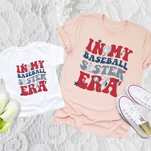 Baseball Shirt For Sister, In My Baseball Sister Era TShirt, Baseball T-Shirts For Girls, Family Match Baseball Gift, Women Baseball Tee