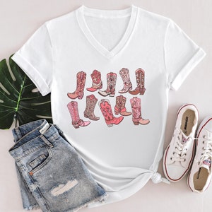 Cowgirl Shirts, Lets Go Girls Tshirt, Country T-Shirt, Gift For Her, Western T Shirt, Bachelorette Party Tee, Country Girl Gift, Boots Shirt