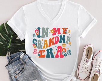 In My Grandma Era Shirts, Grandma Gift, Funny Grandma T-Shirt, Grandmother T Shirt, New Grandma Tshirt, Trendy Grandma Tee, Granny, Grammy