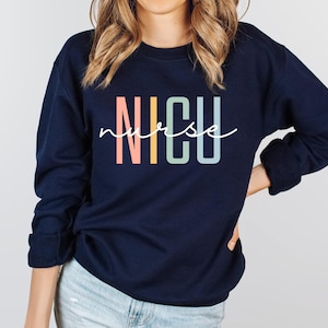 NICU Nurse Crewneck Sweatshirt, NICU Nurse Sweater, Neonatal Icu Sweat, Neonatal Intensive Care Unit Nurse Sweatshirt, NICU Squad Sweatshirt