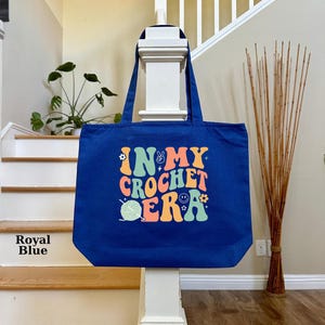 In My Crochet Era Tote Bag, Canvas Tote Bag, Crochet Lover Gift, Crochet Gift, Tote Bag Gifts, Women Tote Bag, Crochet, Mothers Day Gift
