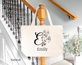 Custom Tote Bag, , Custom Tote Bags, Canvas Bag, Personalized Zipper Tote Bag, Personalized Gift, Monogrammed Tote Bag, Bachelorette Gift