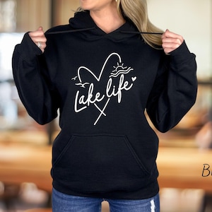 Lake Life Sweatshirt, Lake Shirt, Lake Hoodie, Gift For Adventurer, Family Travel Apparel, Camper Sweatshirt, Lake Lover Sweater, Camping