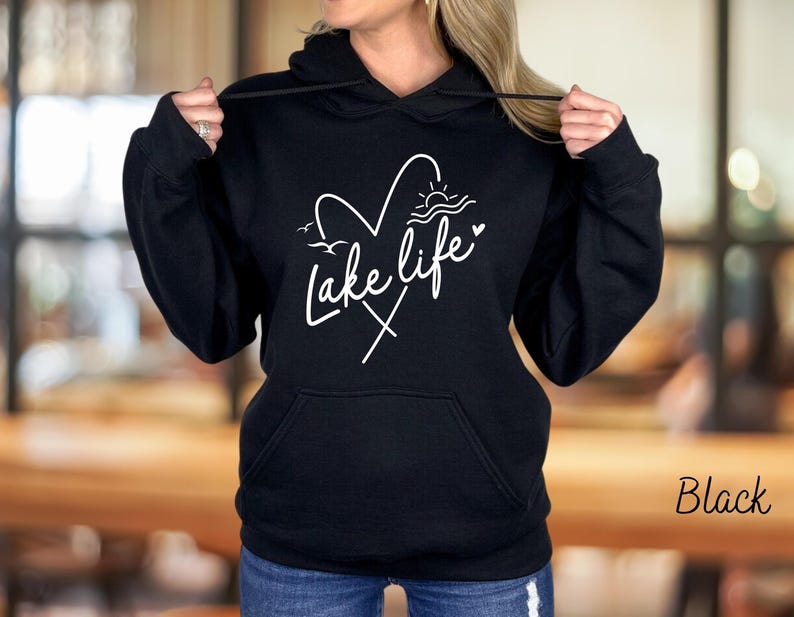 Lake Life Sweatshirt, Lake Shirt, Lake Hoodie, Gift For Adventurer, Family Travel Apparel, Camper Sweatshirt, Lake Lover Sweater, Camping