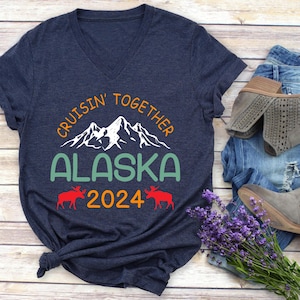 Alaska Cruise Shirt, Cruisin Together Alaska 2025 Shirt, Alaska Family Trip Shirts, Alaska Travel Shirt, Alaska Cruise Gift, Camping T-shirt