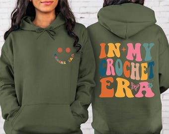 In My Crochet Era Sweatshirt, Crafting Queen Hoodie