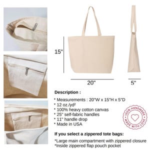 Custom Birth Month Flower Canvas Tote Bag, Holiday Gift, Best Friend Gift, Personalized Floral Tote Bag