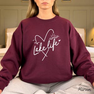 Lake Life Sweatshirt, Lake Shirt, Lake Hoodie, Gift For Adventurer, Family Travel Apparel, Camper Sweatshirt, Lake Lover Sweater, Camping