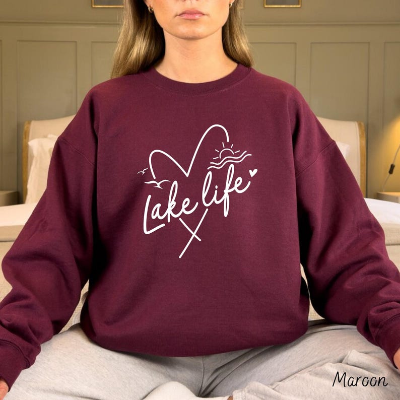 Lake Life Sweatshirt, Lake Shirt, Lake Hoodie, Gift For Adventurer, Family Travel Apparel, Camper Sweatshirt, Lake Lover Sweater, Camping