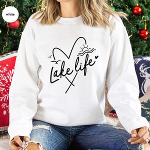 Lake Life Hoodie, Family Travel Apparel, Camping image 8