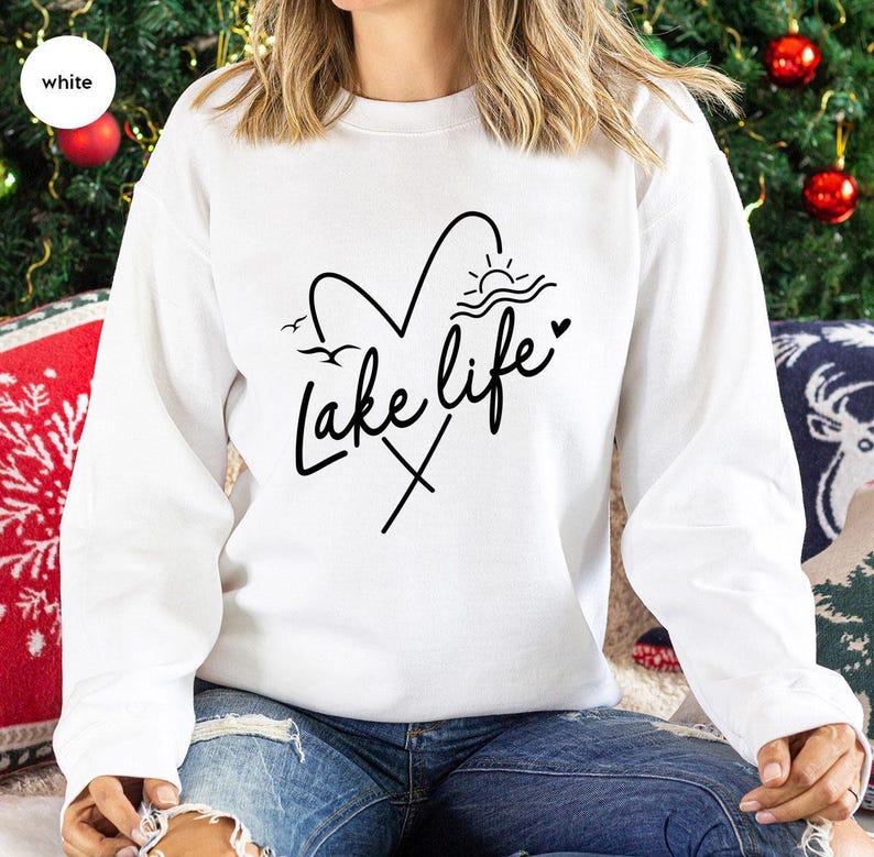 Lake Life Hoodie, Family Travel Apparel, Camping image 8