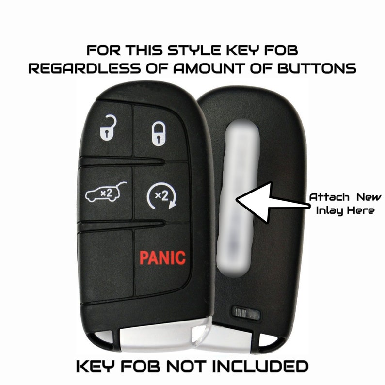 Set of Two 392 Key Fob Inlay Badges Compatible With Charger, Challenger ...