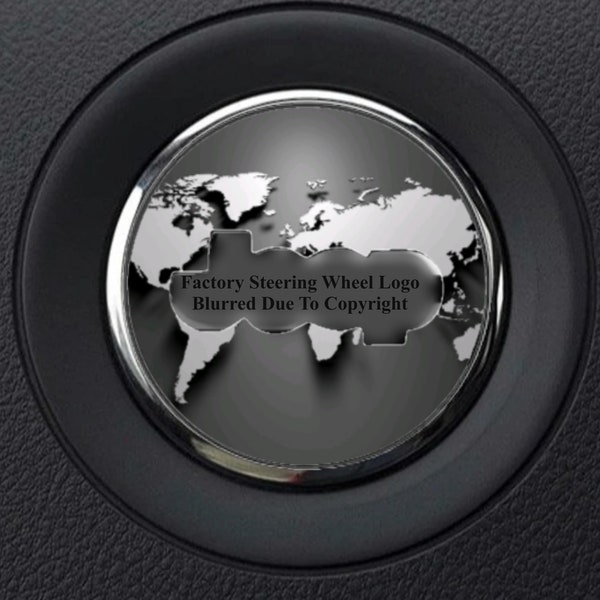 Map of Earth Light Steering Wheel Overlay Decal Compatible With Jeep Models