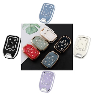 USA SELLER Key Fob Cover • Soft High Quality TPU • Compatible with Terrain • Yukon • Acadia • Suburban • Tahoe