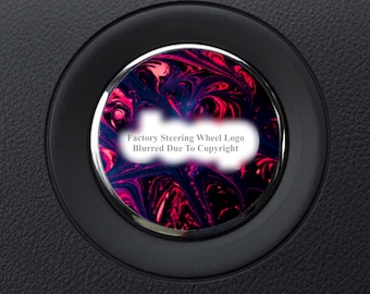 Lava Splash Steering Wheel Overlay Decal Compatible With Jeep Models